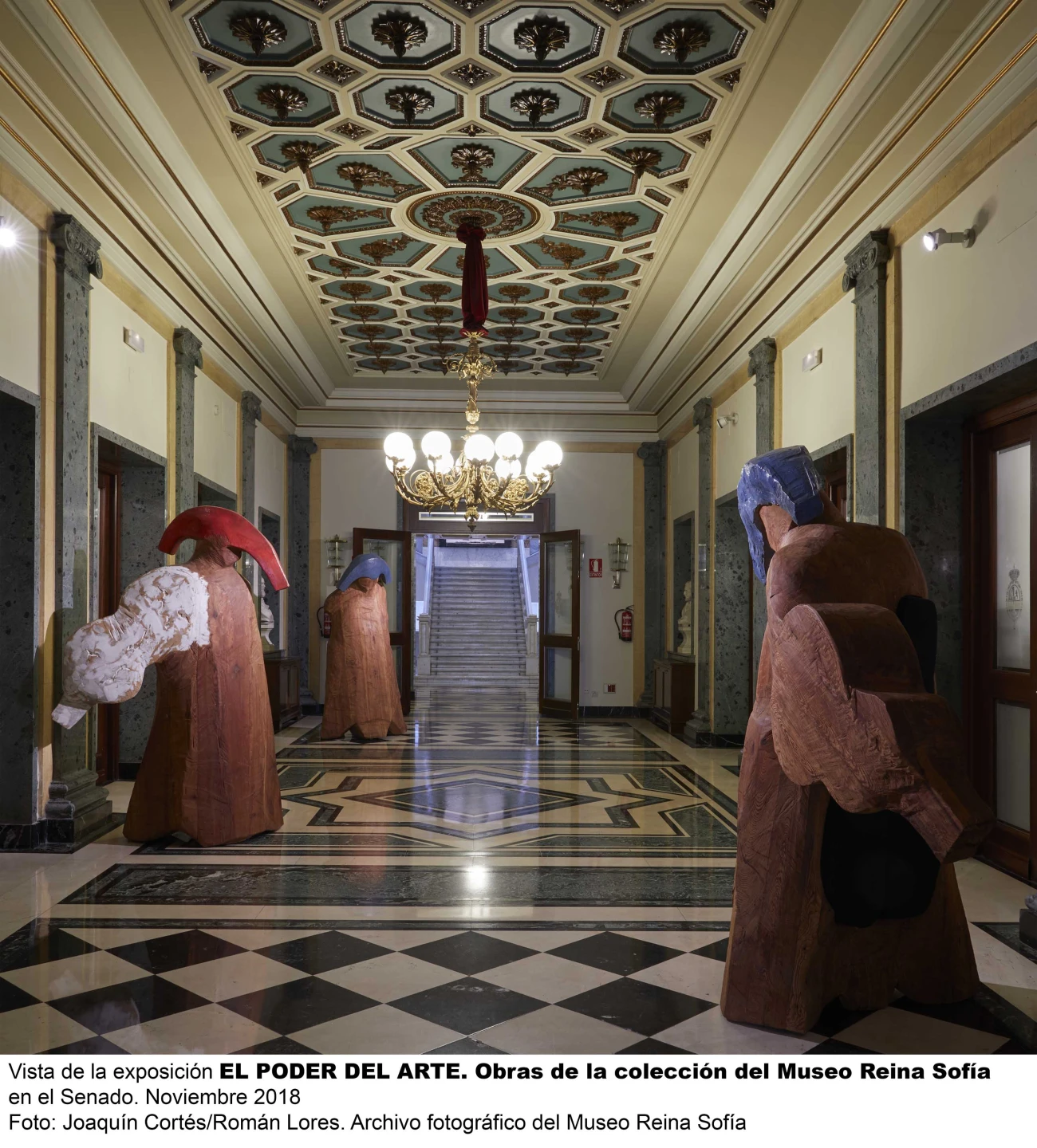 Vista de la exposición El poder del Arte en el Senado