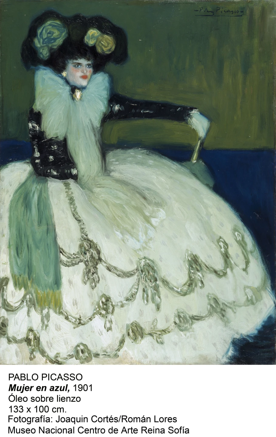 Pablo Picasso. Mujer en azul, 1901