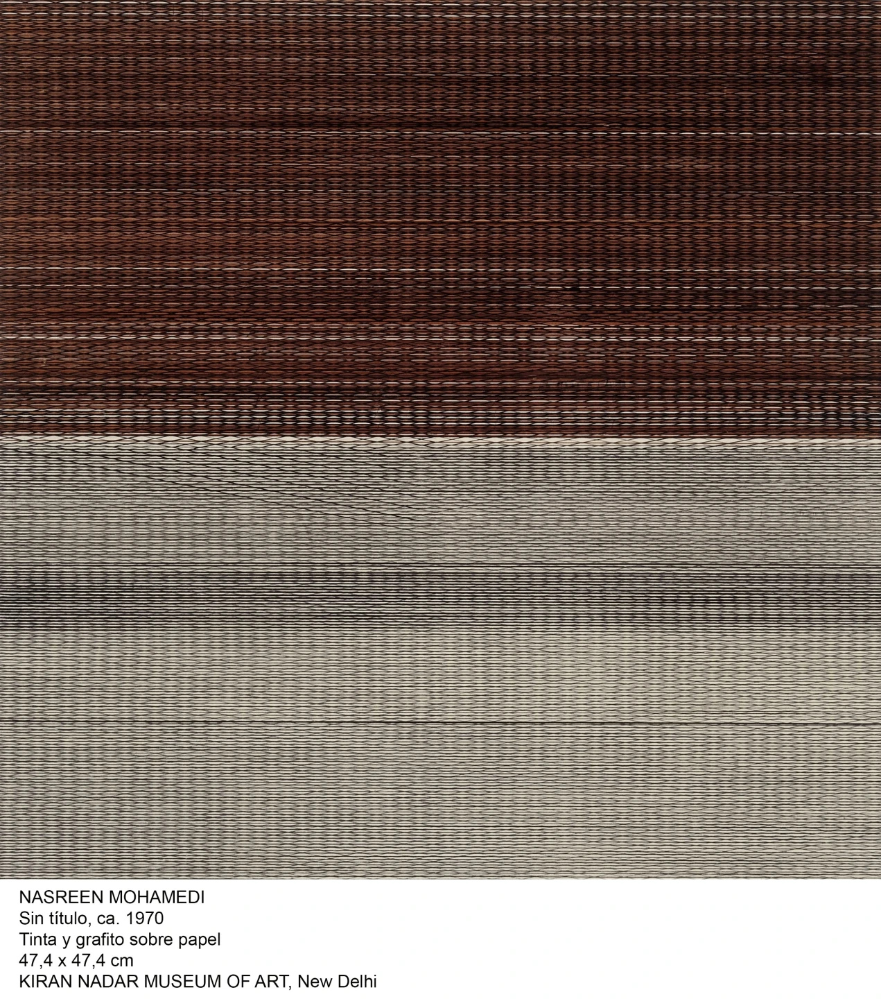 Nasreen Mohamedi Sin título, ca. 1970