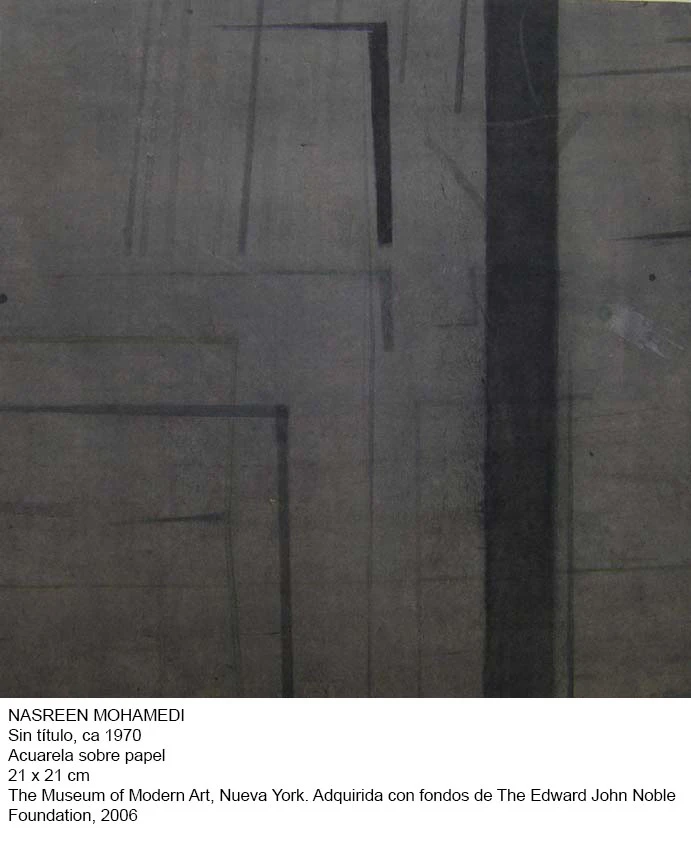Nasreen Mohamedi Sin título, ca. 1970. Acuarela sobre papel