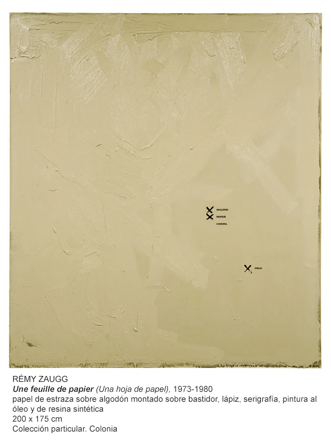 Rémy Zaugg.Cuestiones de percepción 