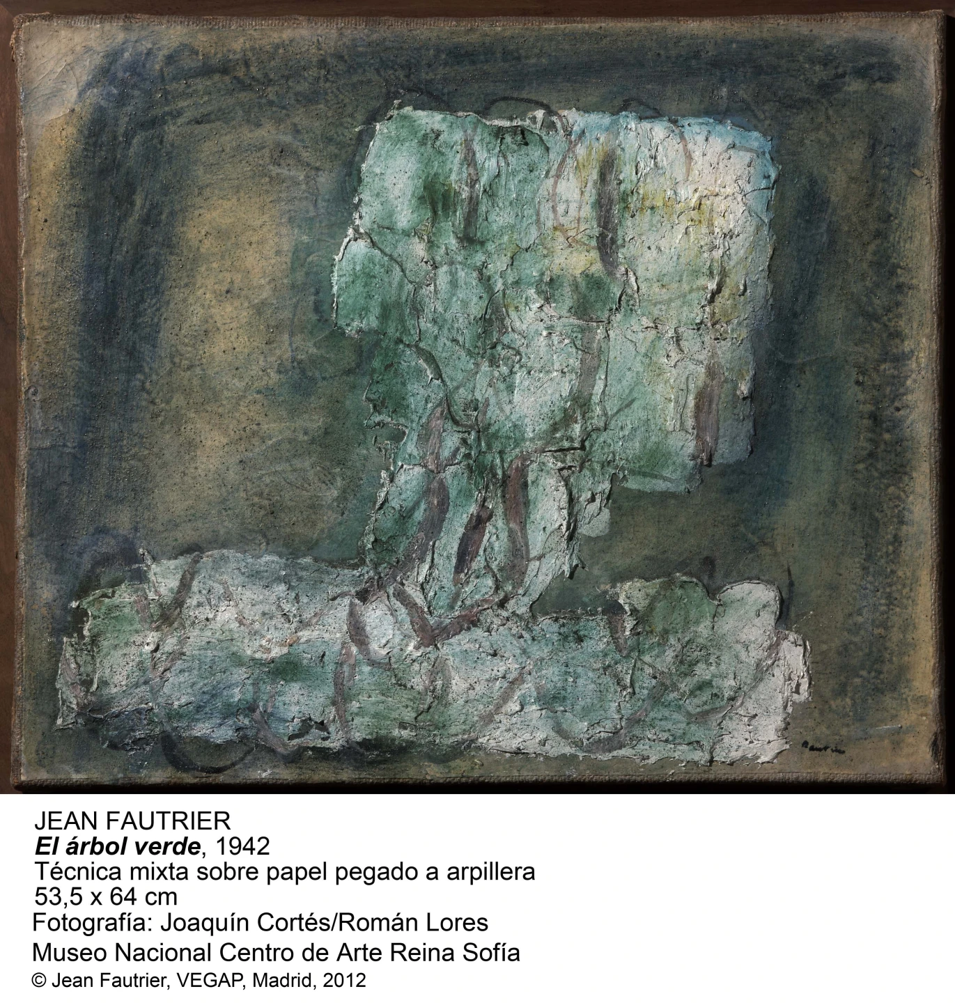 Jean Fautrier. El árbol verde, 1942