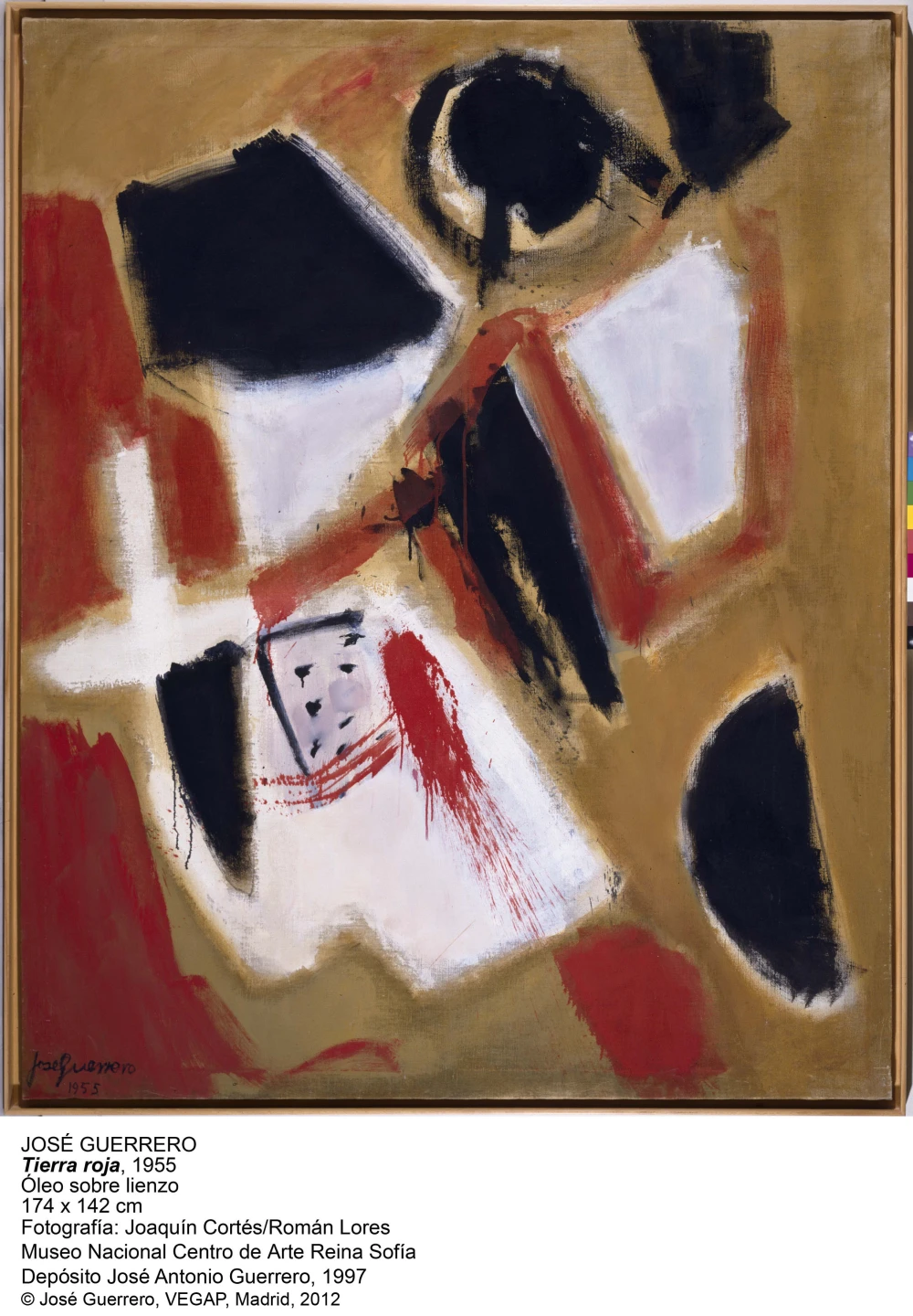 José Guerrero. Tierra roja, 1955