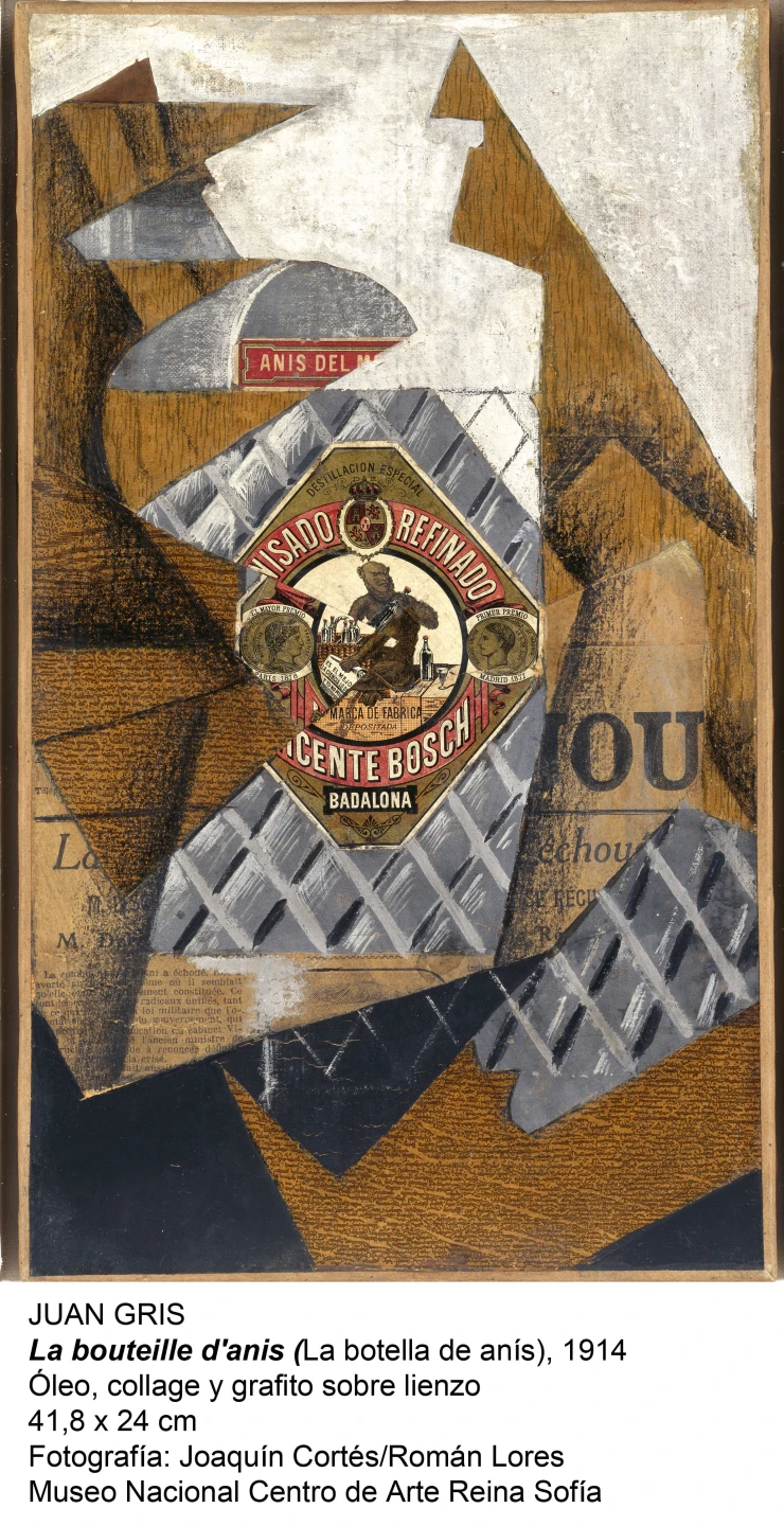 Juan Gris. La bouteille d'anis, 1914