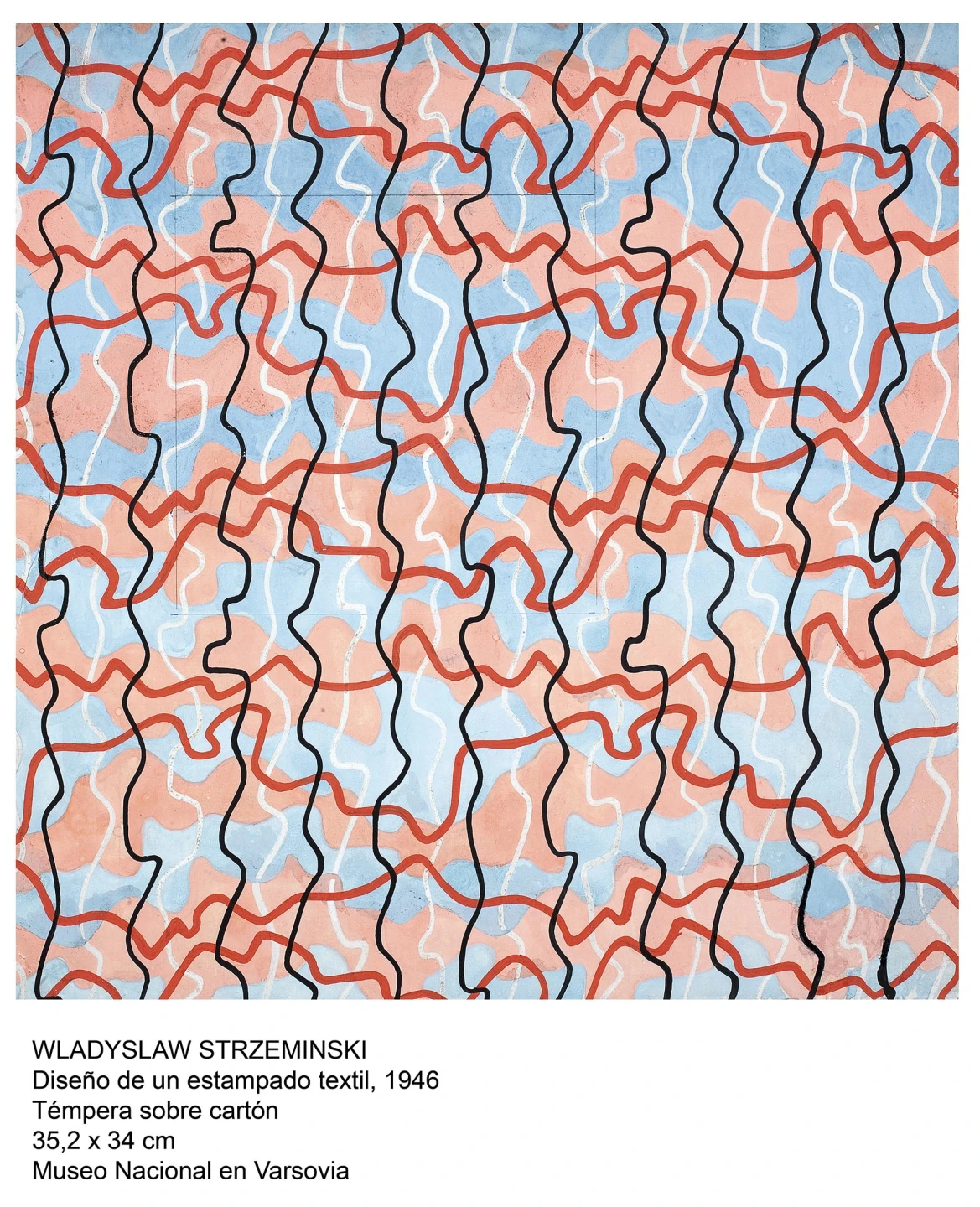 Wladyslaw Strzeminski.Diseño de un estampado textil. 1946