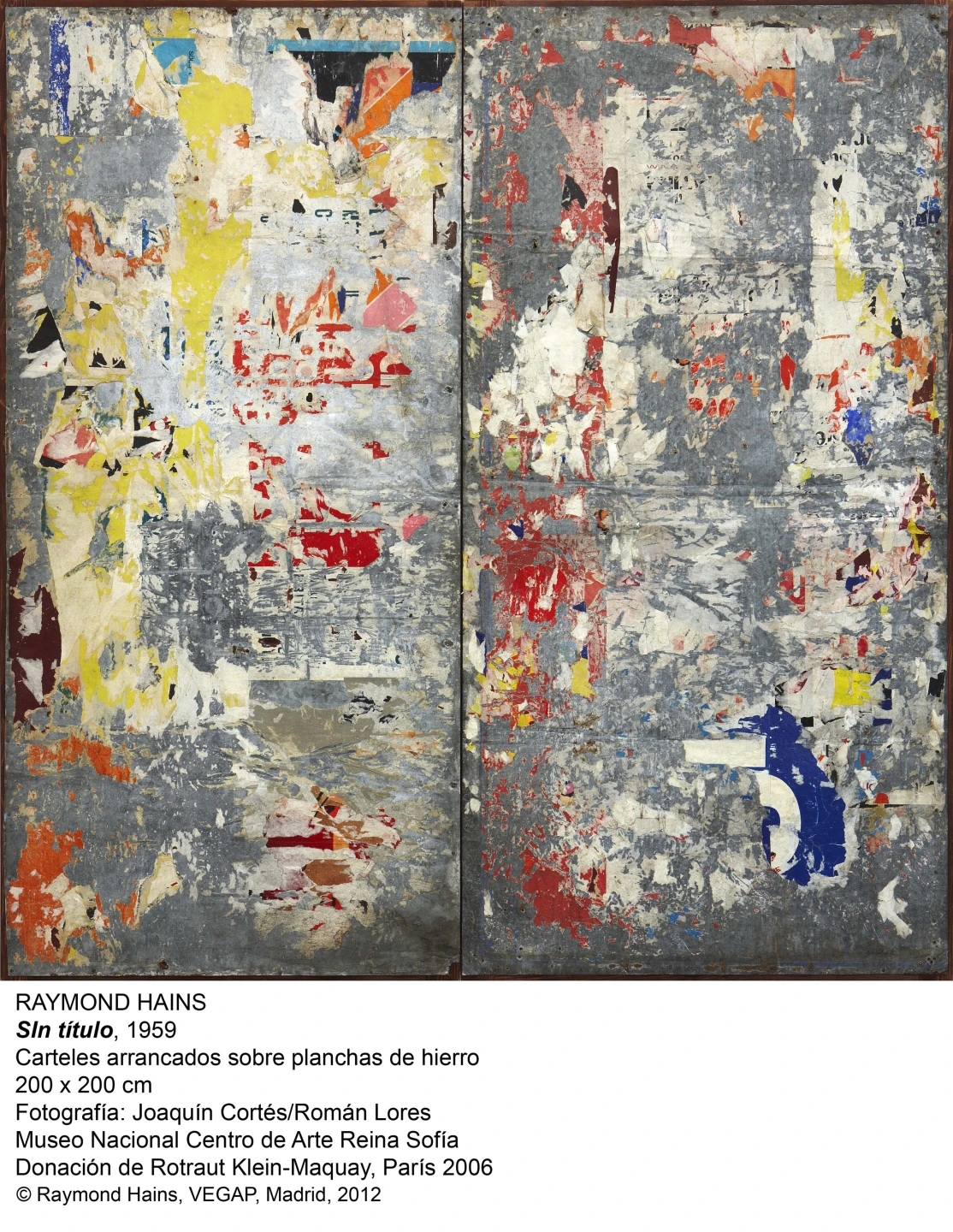 Raymond Hains. Sin título, 1959