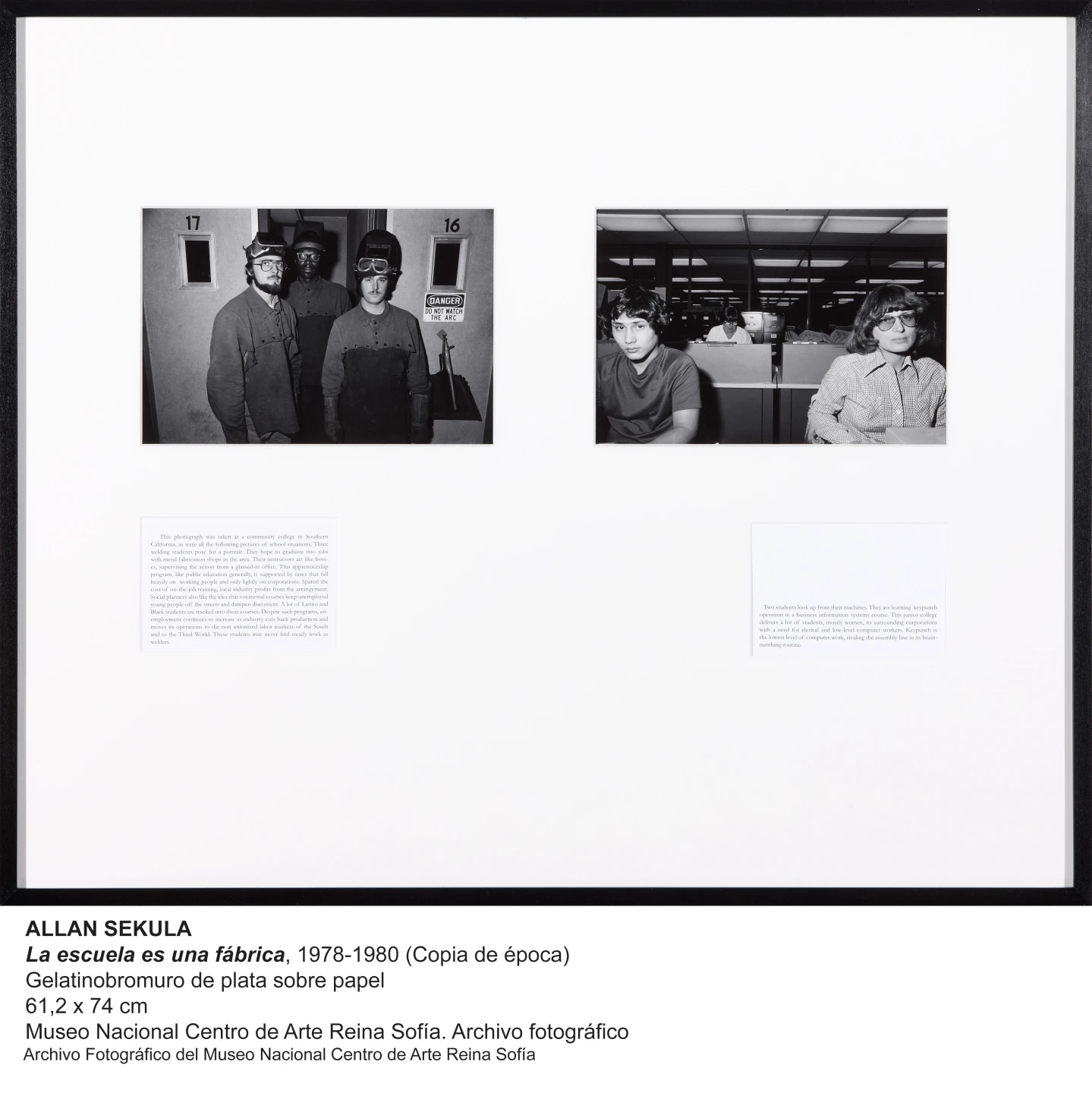 Allan Sekula, La escuela es una fábrica, 1978-1980