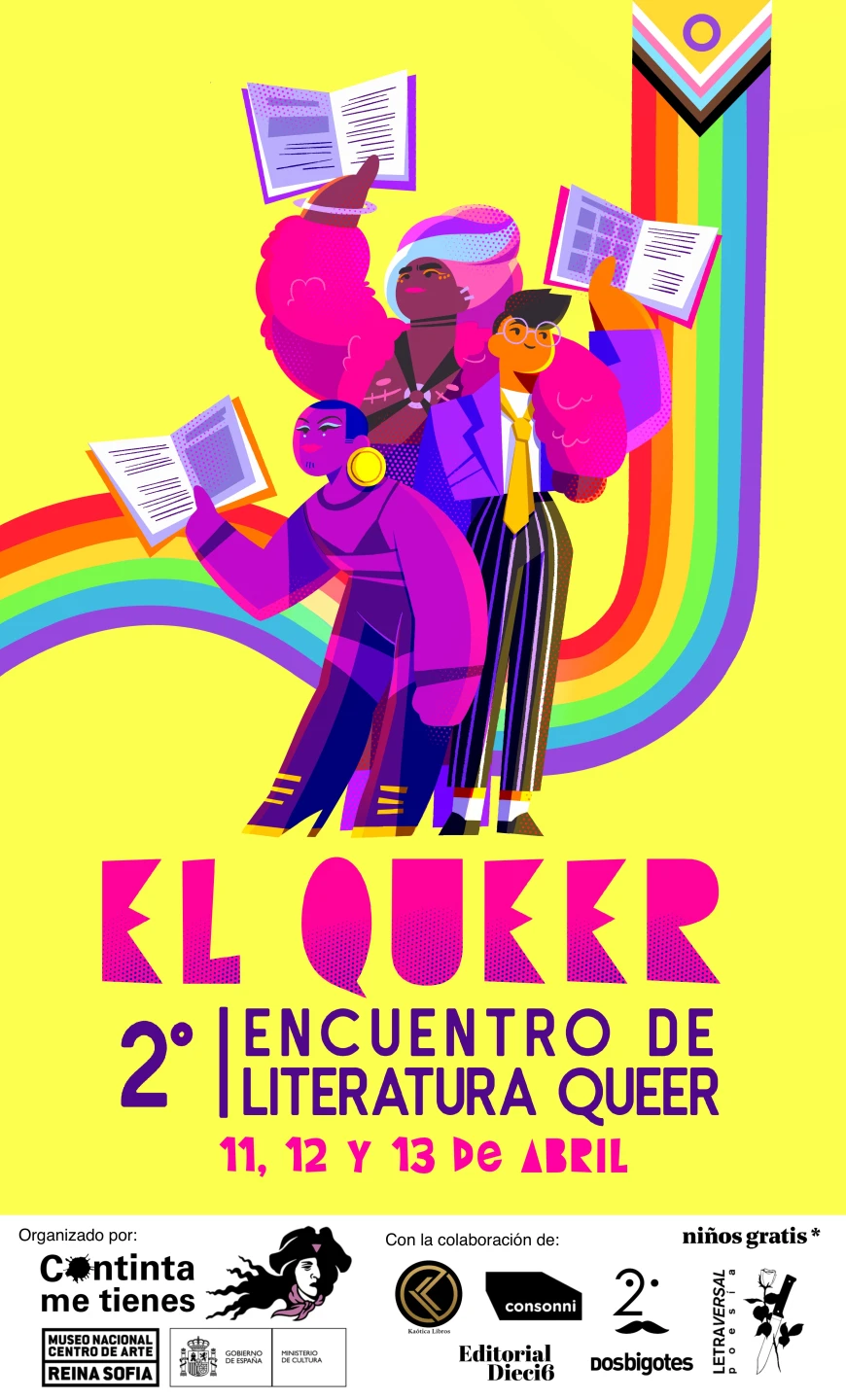 Carla Gallent, cartel del E. L. Queer. Segundo Encuentro de LIteratura Queer, 2024