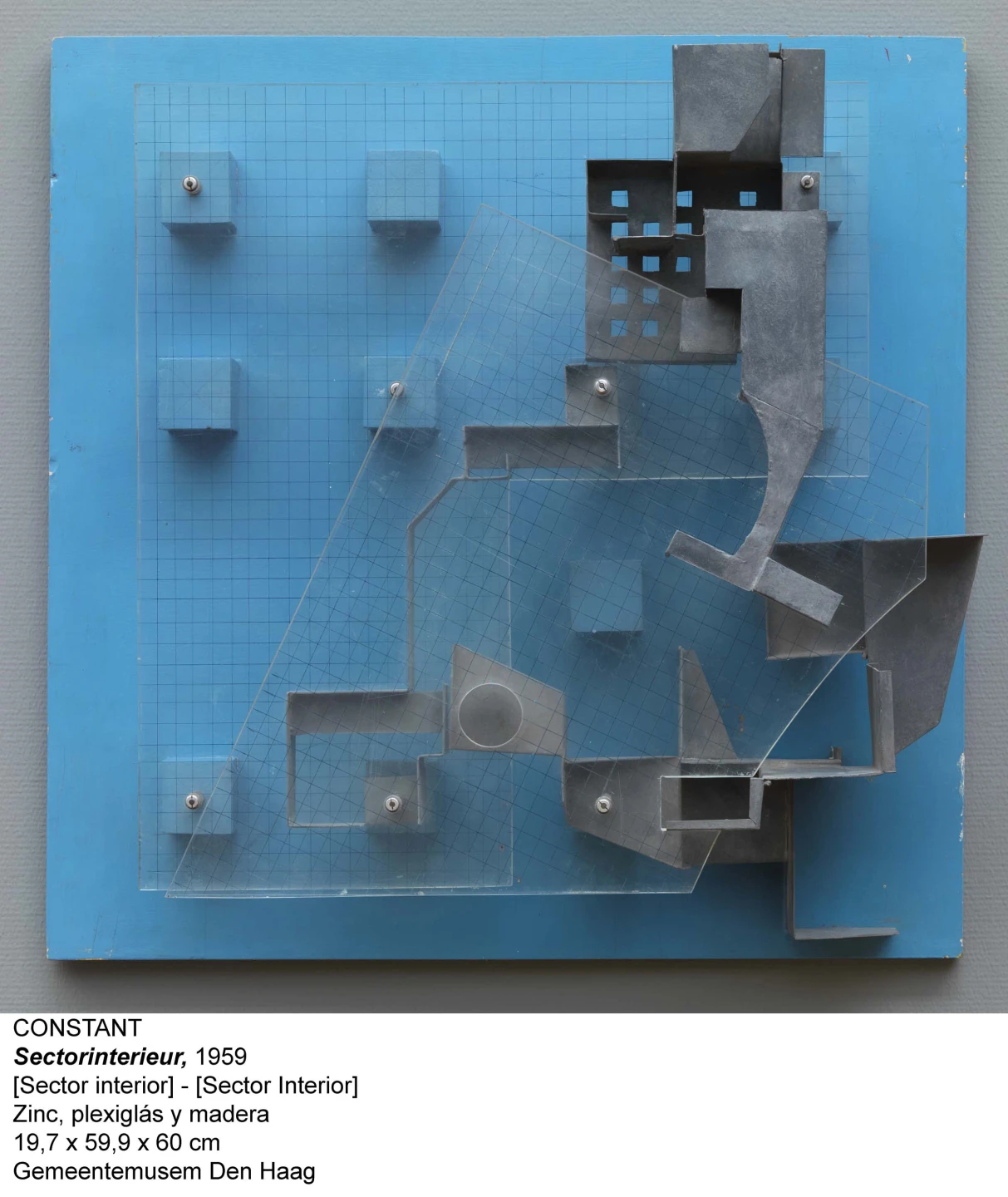 Sector interior. Zinc, plexiglas y madera, 1959