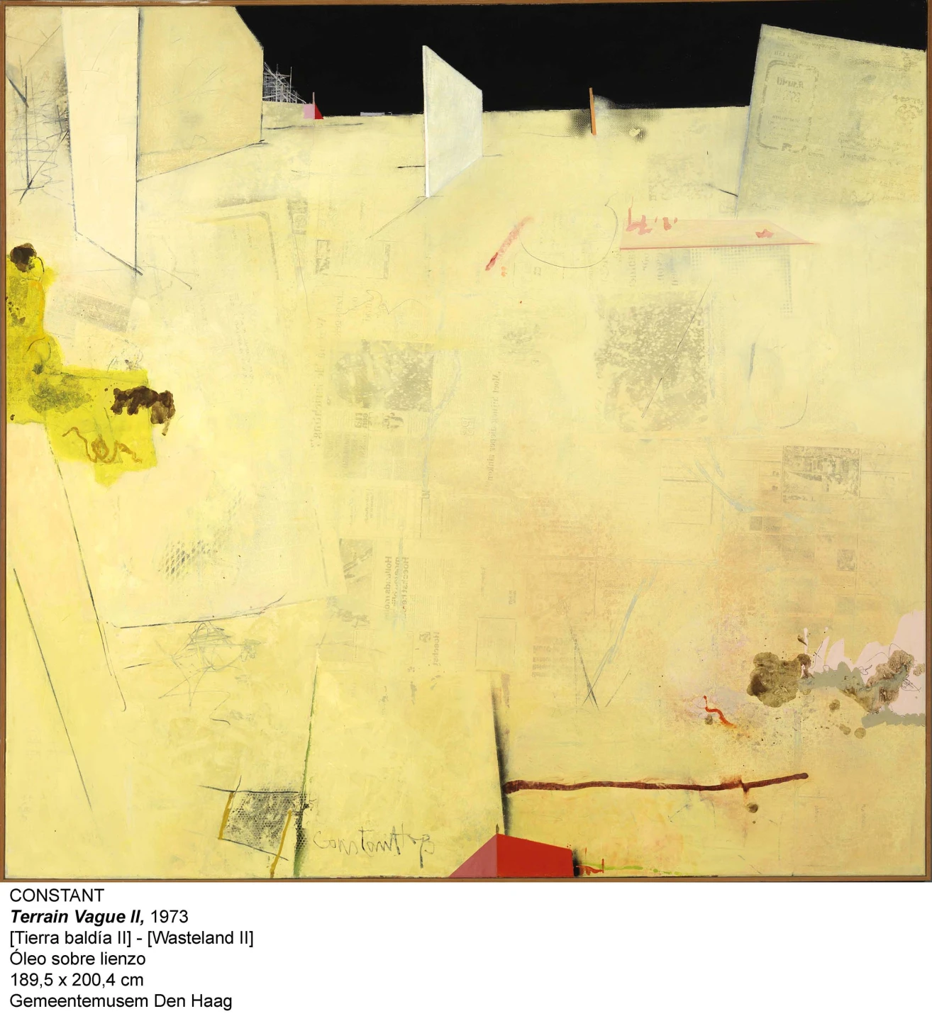 Tierra baldía II. Óleo sobre lienzo, 1973