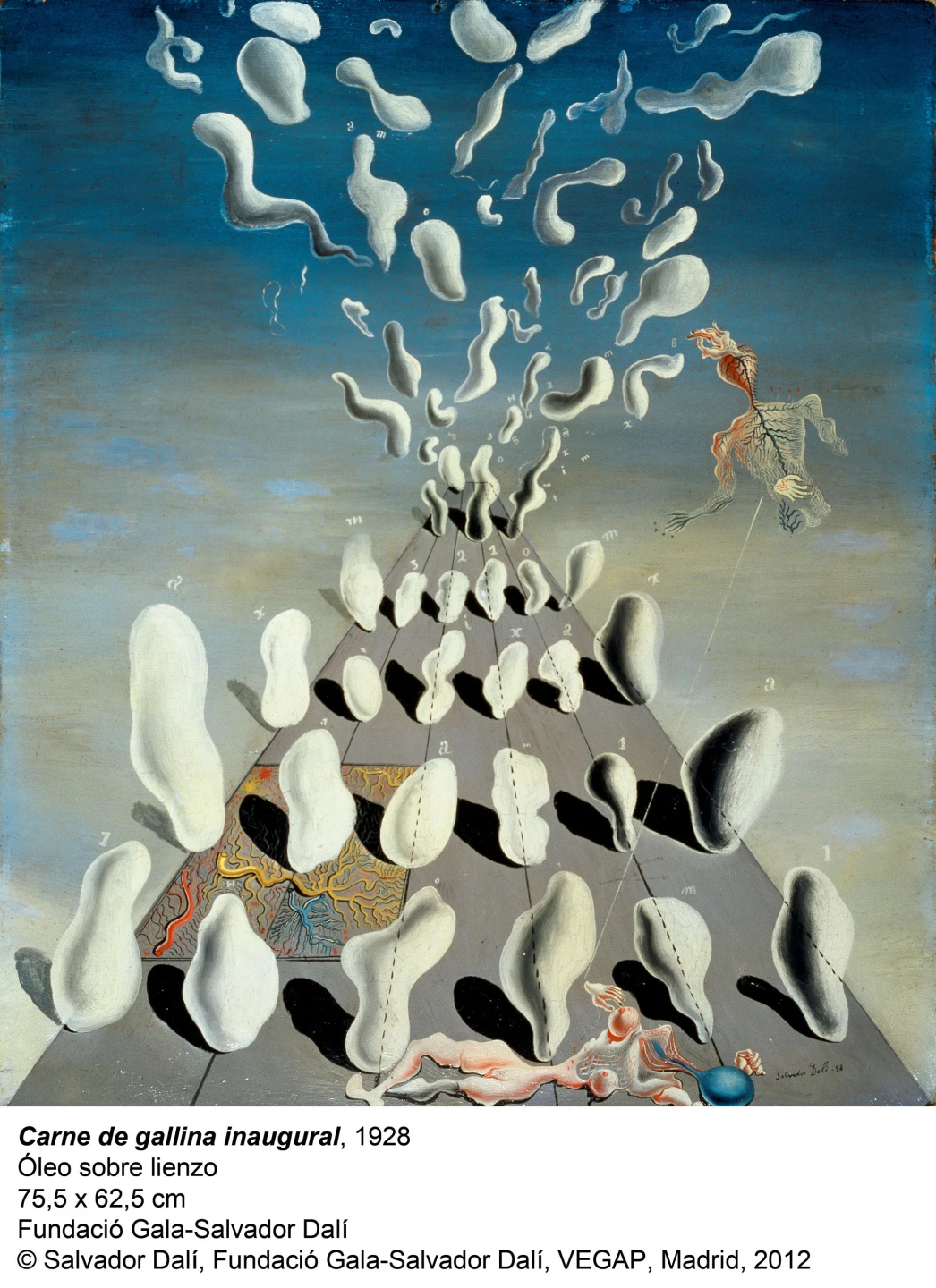 Dalí, Carne de gallina inaugural, 1928 © Salvador Dalí, Fundació Gala-Salvador Dalí, VEGAP, Madrid, 2013