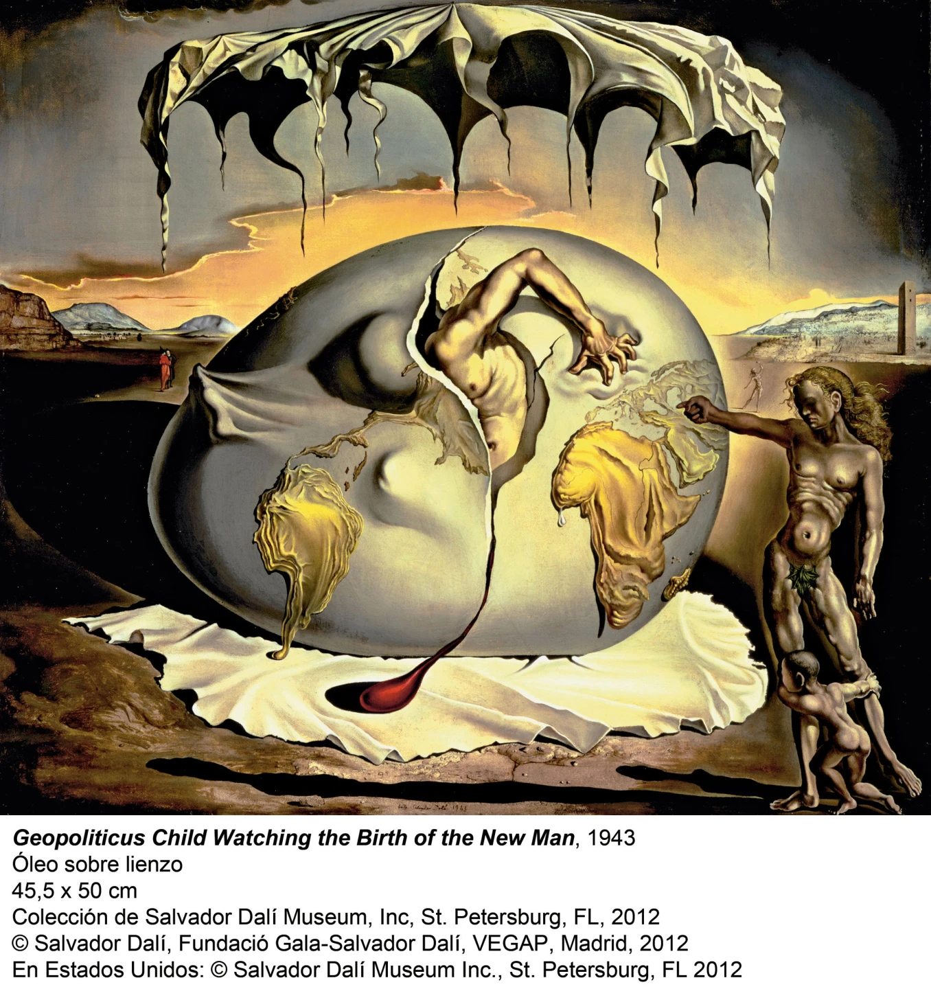 Dalí, Geopoliticus child watching the Birth of the New Man, 1943 © Salvador Dalí, Fundació Gala-Salvador Dalí, VEGAP, Madrid, 2013