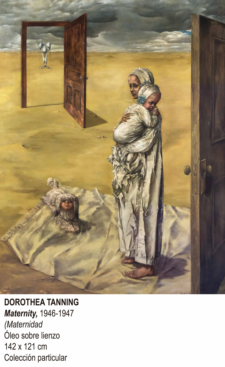 Maternity (Maternidad ), 1946–7. Dorothea Tanning.