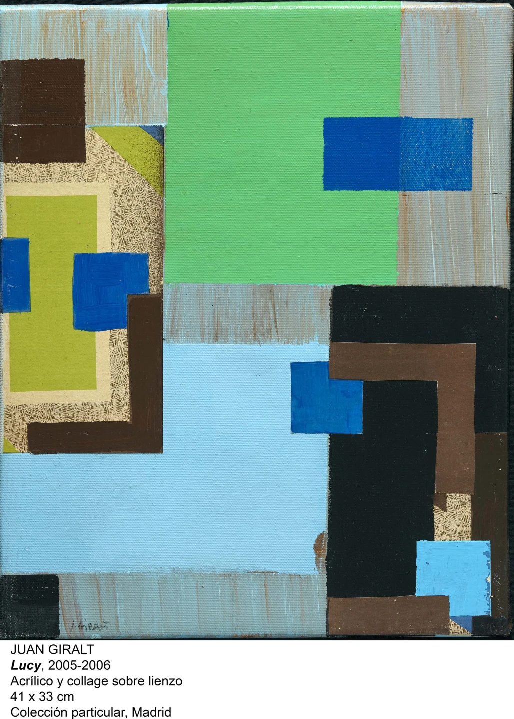 Juan Giralt. Lucy. Acrílico y collage sobre lienzo, 2005-2006