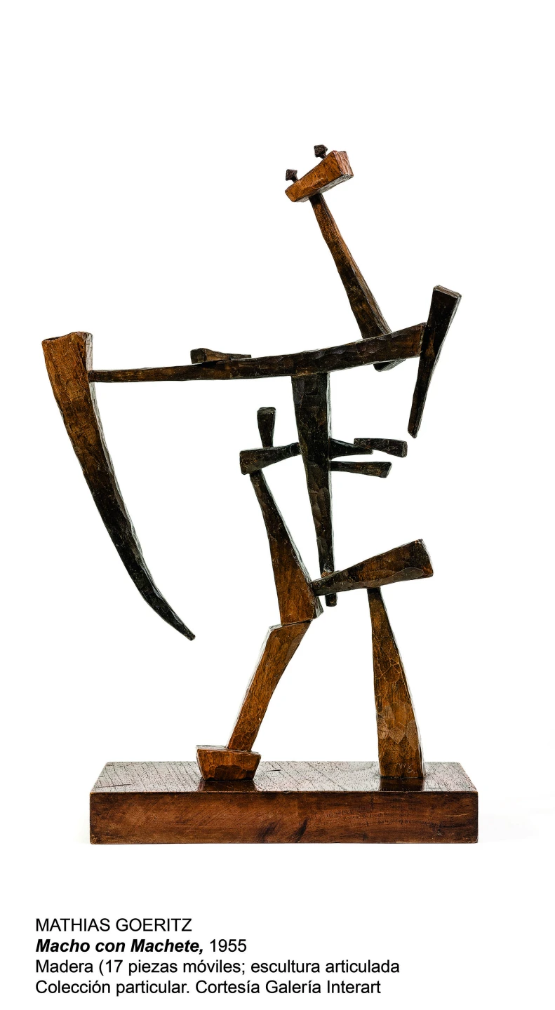 Mathias Goeritz. Macho con machete, 1955. Cortesía Galería Interart 