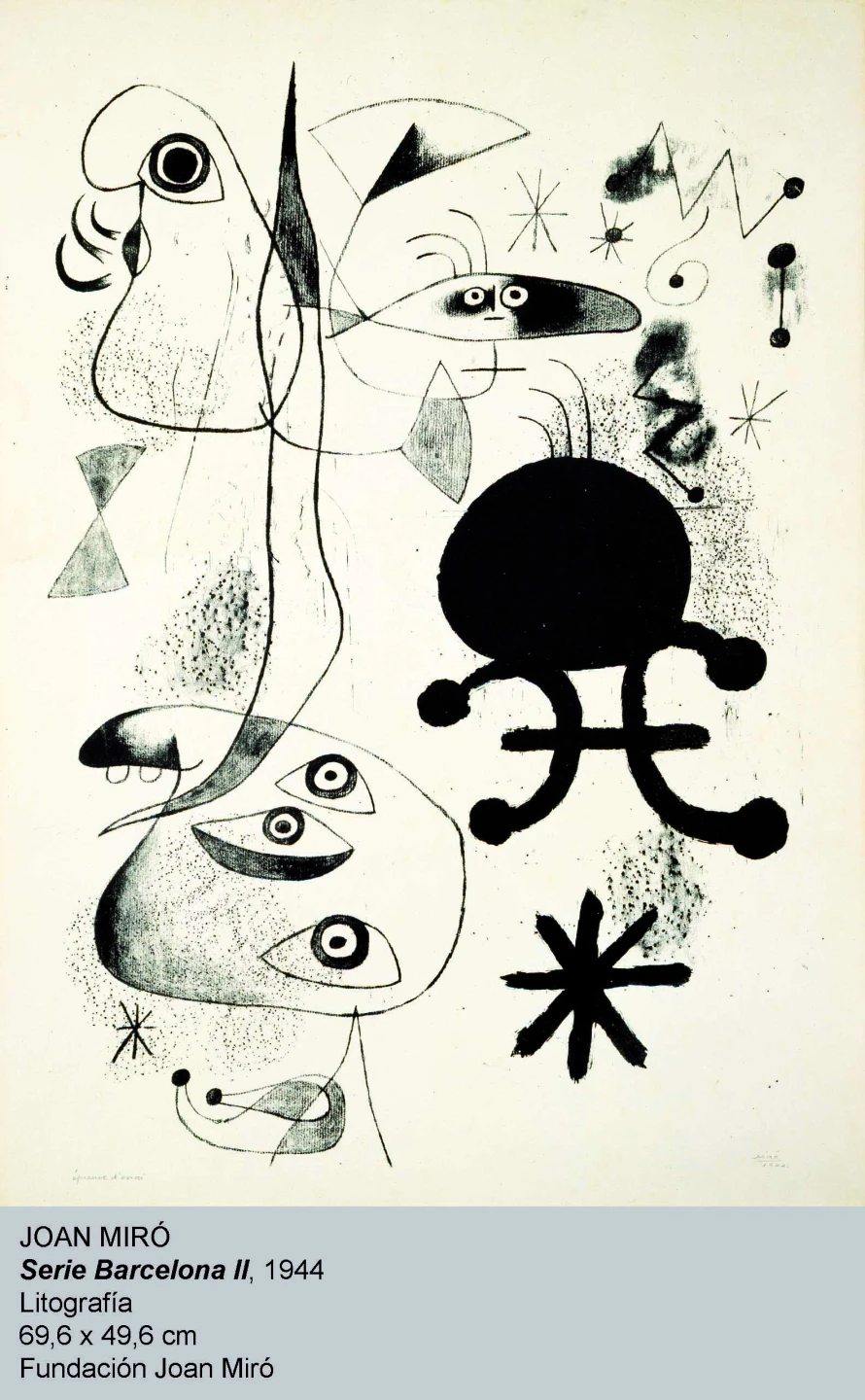 Joan Miró Serie Barcelona II, 1944