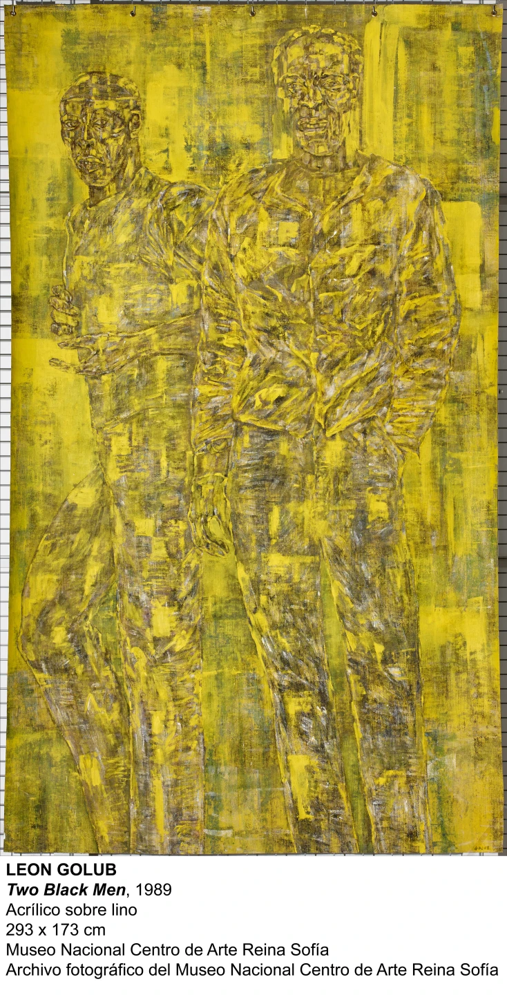 Leon Golub, Two Black Men, 1989