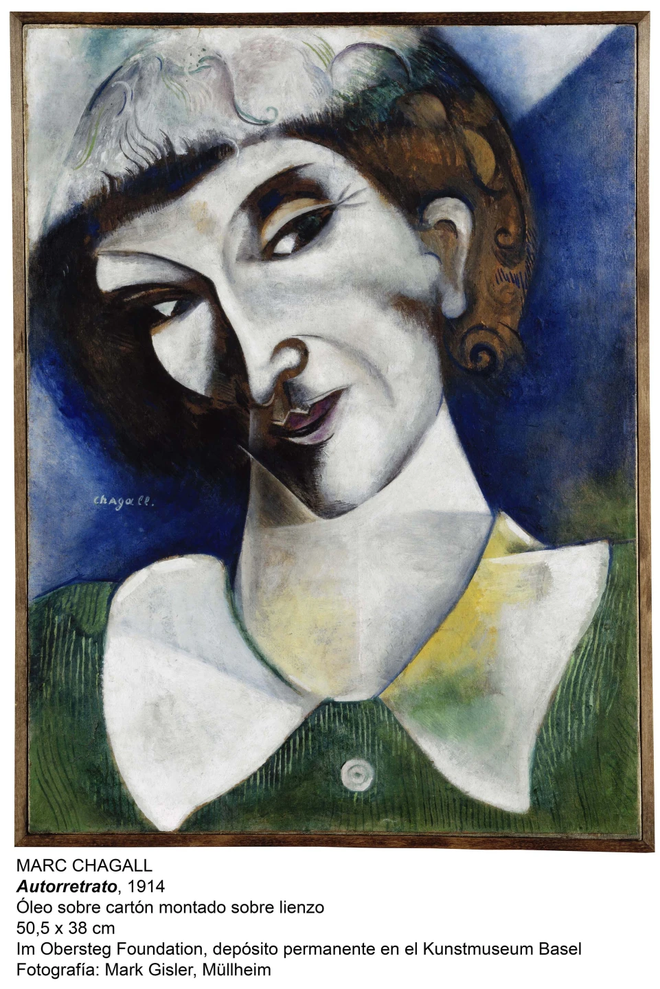 Marc Chagall.  Autorretrato, 1914.