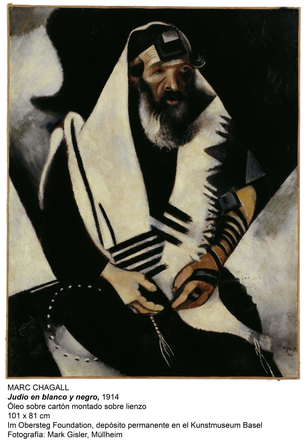 Marc Chagall. Jew in Black and White, 1914