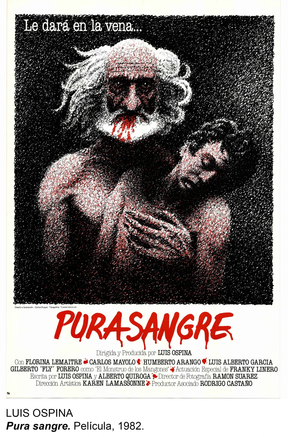 Luis Ospina Pura sangre. Película, 1982.