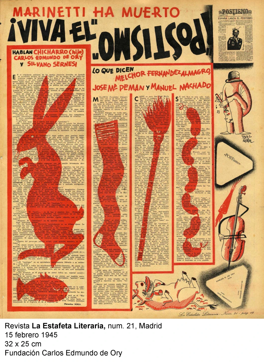 Revista La Estafeta Literaria. 1945