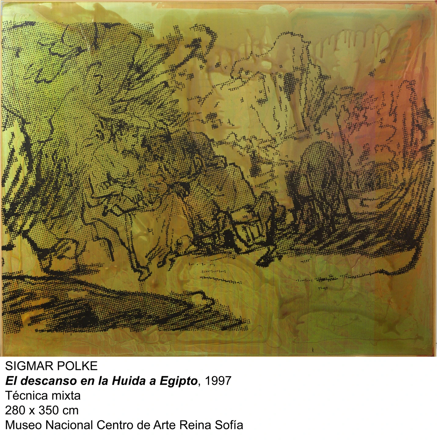 Sigmar Polke. El descanso en la Huida a Egipto, 1997