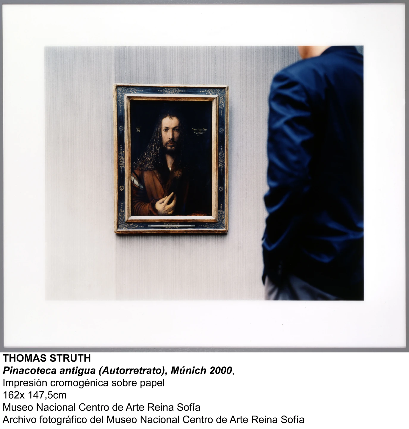 Thomas Struth, Pinacoteca antigua (Autorretrato), Múnich 2000