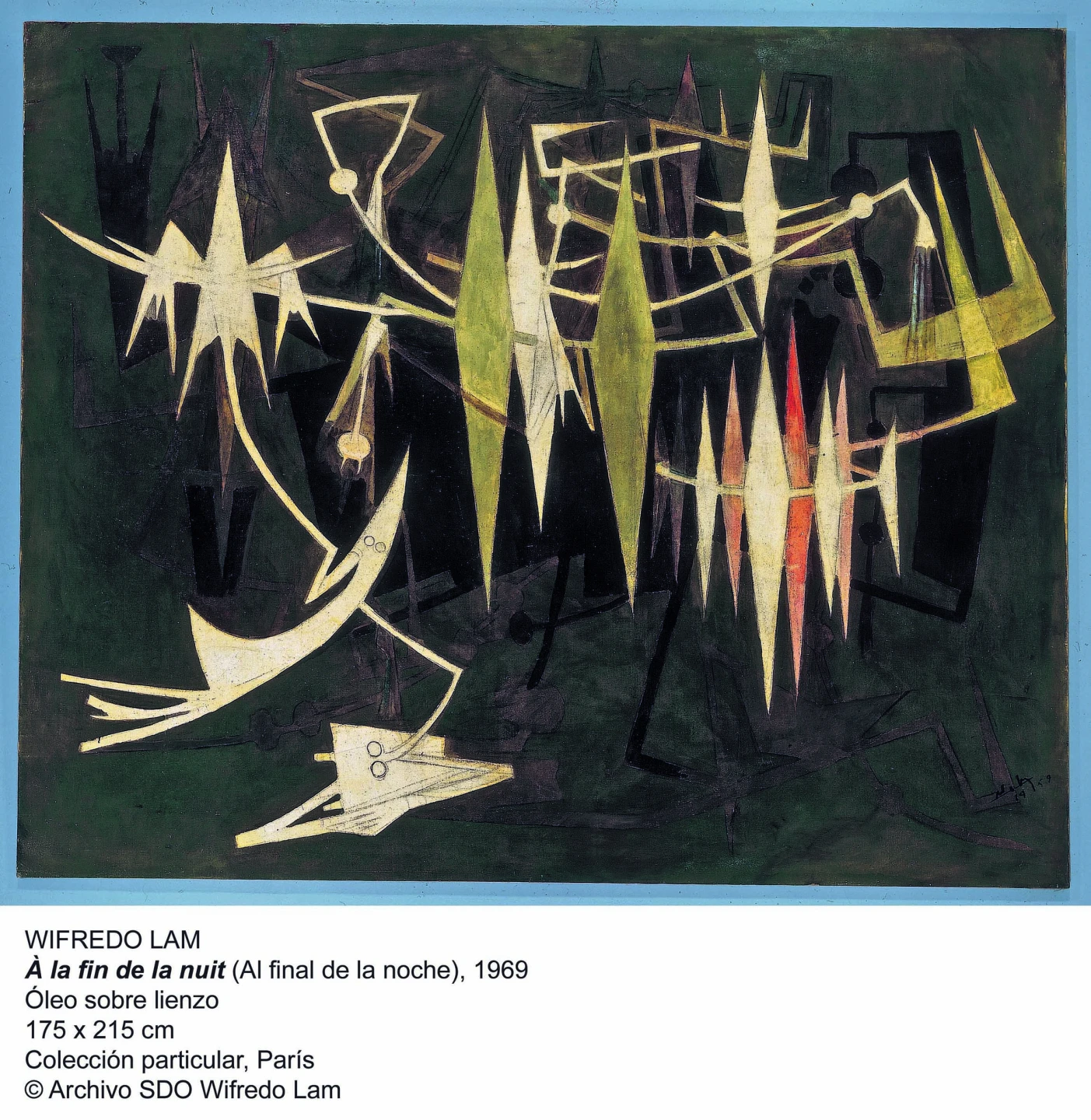 Al final de la noche. Wifredo Lam. 1969