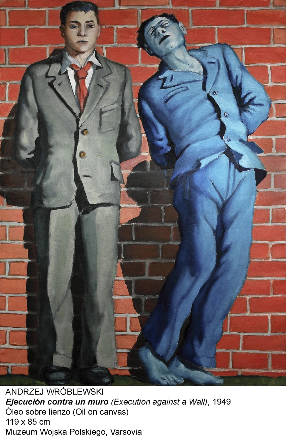 Ejecución contra un muro, 1949. Andrzej Wróblewski. Muzeum Wojska Polskiego, Varsovia