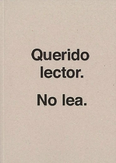 Querido lector. No lea.