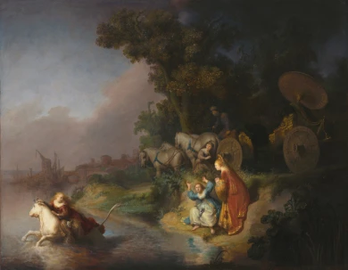 Rembrandt. El Rapto de Europa. Óleo sobre panel. 1632. Imagen digital cortesía del Getty&#039;s Open Content Program, The Paul Getty Museum