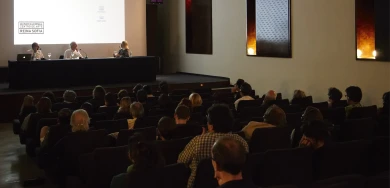 Un momento de las sesiones impartidas por Nilo Valenzuela. Museo Reina Sofía, 2008