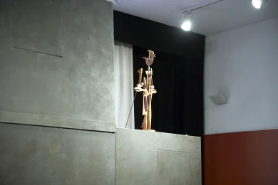 Representación teatral sobre obras seleccionadas para la actividad. Museo Reina Sofía, 2008.
