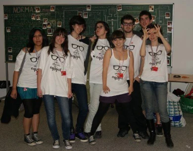 Miembros y educadora del Equipo de jóvenes del Museo Reina Sofía, 2010.