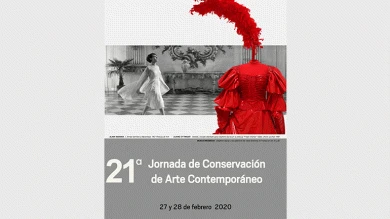 Cartel de la 21ª Jornada de Conservación de Arte Contemporáneo