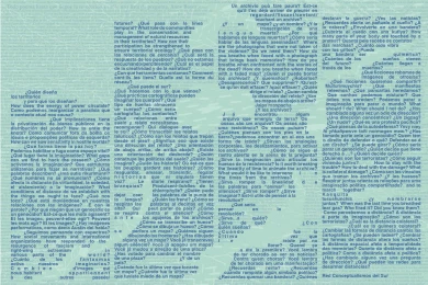 Imagen gráfica de la campaña gráfica internacional ¿Por qué la pregunta y no la afirmación hoy?