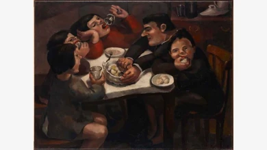 Ángeles Santos, Cena familiar, 1930