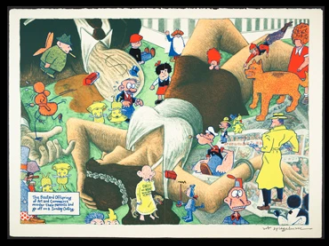 Art Spiegelman. Lead Pipe Sunday, The Bastard Offspring. Ilustración, 1990