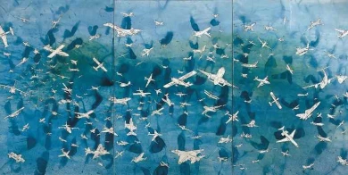 Alighiero e Boetti. Aerei (Blue), 1989. Carmignac Gestion Foundation