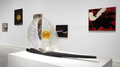 Vista de sala de la exposición Constant. Nueva Babilonia, 2015