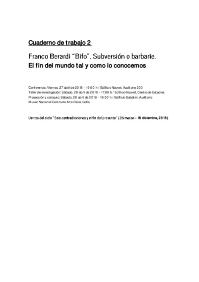 Portada del documento