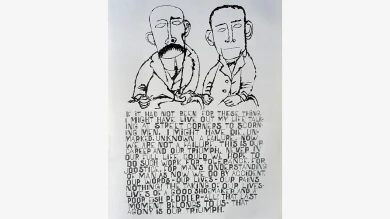 Ben Shahn, The Passion of Sacco and Vanzetti [La pasión de Sacco y Vanzetti], 1958. Colección Michael Berg © Estate of Ben Shahn / VEGAP, Madrid, 2023