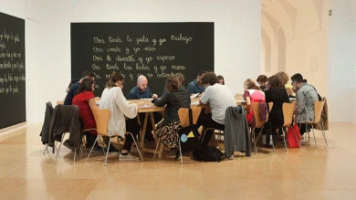 Situar la mediación. Grupo de trabajo, Museo Reina Sofía, 2018. Foto: Alejandra Pastrana