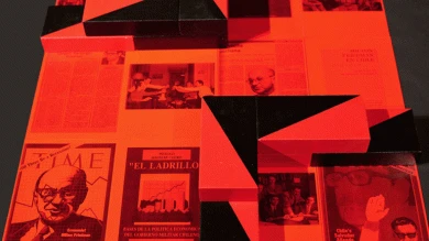 Patrick Hamilton, El ladrillo, fragmento de instalación, 2018-2019