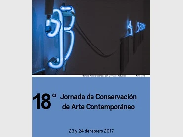 Cartel 18ª Jornada de Conservación de Arte Contemporáneo