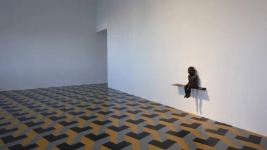 Vista de sala de la exposición Juan Muñoz. Retrospectiva, 2009