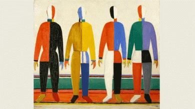 Kazimir Malévich, Deportistas, 1930-31. Colección Museo Ruso, Málaga