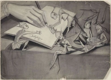 Delhy Tejero, Las brujas con Delhy Tejero, 1929. © Delhy Tejero