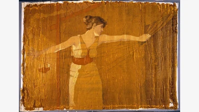 Dora Wheeler Keith, Penelope Unraveling Her Work at Night [Penélope deshaciendo su trabajo de noche, 1886], Metropolitan Museum of Art