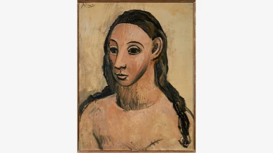 Pablo Picasso, Busto de mujer joven, 1906. © Sucesión Pablo Picasso, VEGAP, Madrid, 2023